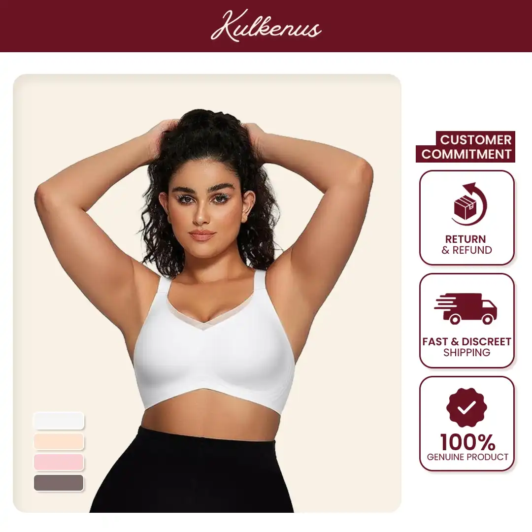 π Wire-Free Mesh Bra β Supportive Lift for Sagging Bust, Flattering V-Neck